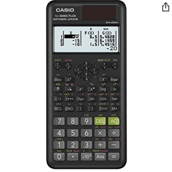 EUC Casio fix-300ESPLUS2 2nd Edition Standard Scientific Calculator In Black - Picture 2 of 8